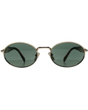 Prada Oval Pale Dark Pr65Zs Metal - Green