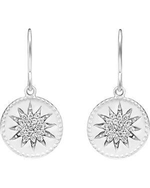Orphelia 'Shine' 925 Sterling Drop Earrings - Metallic