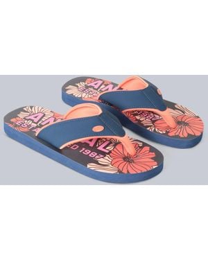 Mountain Warehouse 'Swish' Flip Flops With Soft Padded Upper Straps Slip-On Beach Sandals - Grey