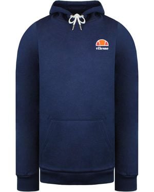 Ellesse Logo Hoodie Cotton - Blue