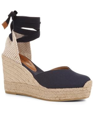 Jones Bootmaker Alyssa Wedge Espadrille Sandals - Blue