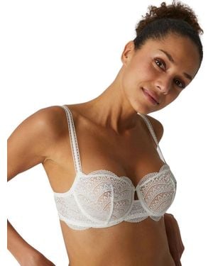 Simone Perele Karma Half Cup Bra - White