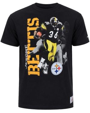 Mitchell & Ness Nfl Pittsburgh Steelers #36 Jerome Bettis Photo Real T-Shirt - Black