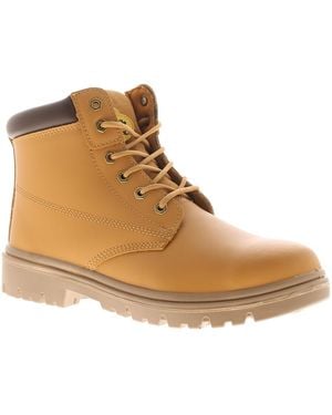 Tradesafe Safety Boots Build Lace Up Coated Leather - Black