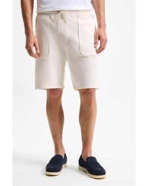 Grimelange Straight Leg Drawstring Sweat Shorts - White