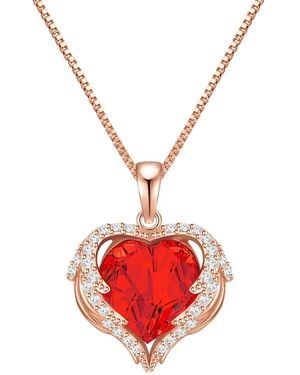 Rafaela Donata Embellished With Swarovski Crystals Necklace - Red