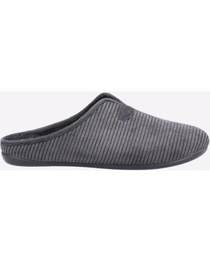 Cotswold Blackbird Mule Slipper - Grey