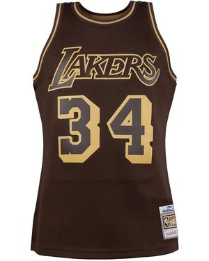 Mitchell & Ness Nba Los Angeles Lakers 34 O'Neal Swingman Jersey - Brown