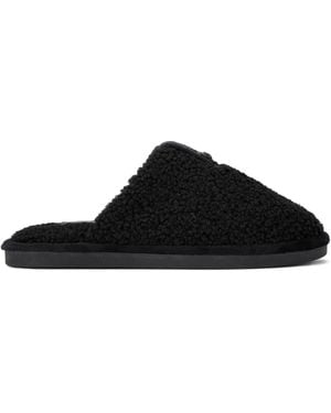 Kurt Geiger Faux Borg Slipper Mules - Black