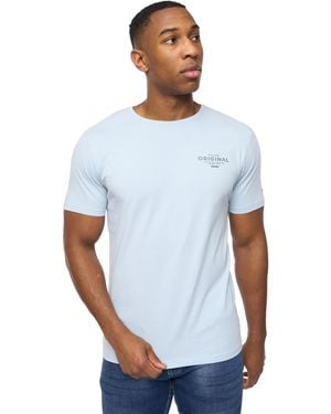 Crosshatch Summevibe T-Shirt (Sky) Cotton - Blue