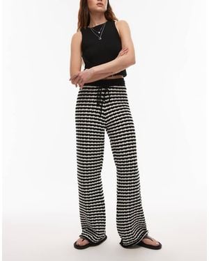 TOPSHOP Knitted Stripe Trouser - Multicolour