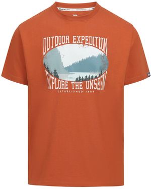 Trespass Gallon Casual T-Shirt (Burnt) - Orange