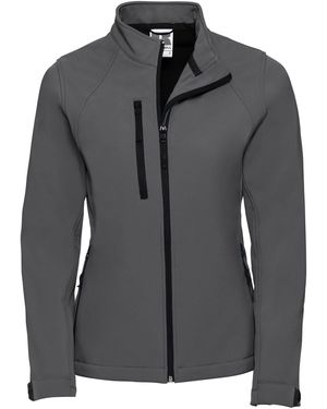 Russell Ladies Soft Shell Jacket (Titanium) - Black