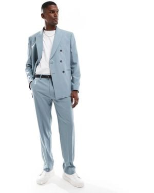 ASOS Straight Suit Trousers - Blue