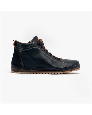 Lotus Frida Leather Boots/Tan - Blue