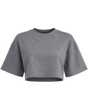PUMA X Rihanna Fenty Crew Crop Top Cotton - Grey