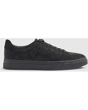 River Island Trainers Embellished Lace Up Pu - Black