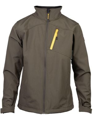 Caterpillar Essentials Shell Moss Softshell Jacket - Green