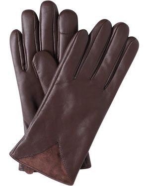 Barneys Originals Real Leather Glove - Brown