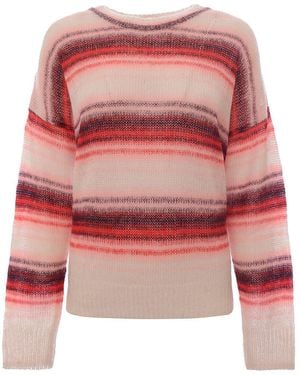Être Cécile Etre Cecile Stripe Mohair Knitted Jumper - Pink