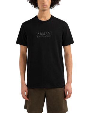 Armani Exchange T Shirts Short Sleeve Top - Black