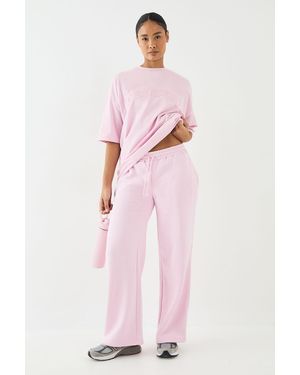 DSGN Studio Self Fabric Applique Straight Leg Jogger - Pink