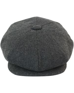 Infinity Leather Peaky Blinders Newsboy 8 Panel Hat - Grey