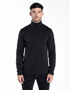 Luke 1977 Action Roll Neck Sweat - Blue