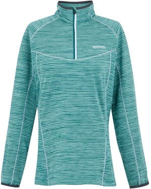 Regatta Ladies Yonder Ii Half Zip Fleece Top (Gulfstream) - Blue