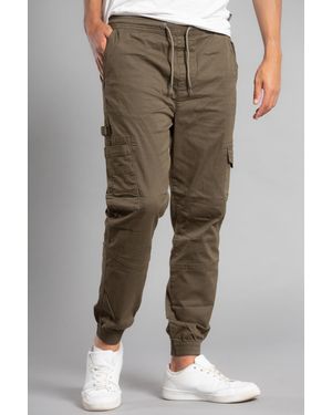 Tokyo Laundry 'Lance' Cotton Cargo Trousers - Green