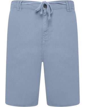 KAM Jeanswear Kam Cotton Linen Shorts Plus Size Big & Tall - Blue