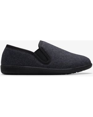 Clarks Haworth Ease Dark Slippers - Blue