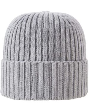 Jack & Jones Accessories And Cotton Adjustable Cuff Beanie - Grey