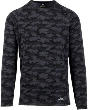 Trespass Arno Base Layer Top (Dark) - Black