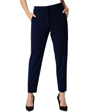 Roman Short Straight Leg Stretch Trouser - Blue