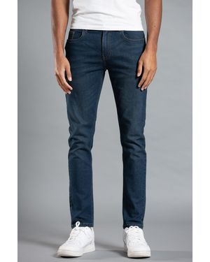 Tokyo Laundry Dark Cotton Straight Leg Denim Jeans - Blue