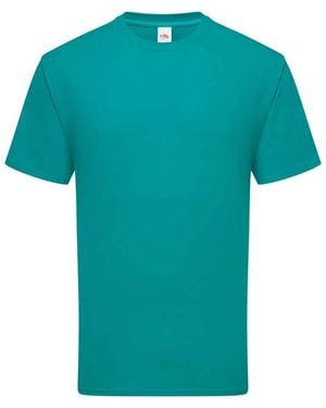Fruit Of The Loom Ringspun Premium T-Shirt (Ocean) - Blue