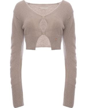 Low Classic Mohair Hook Cardigan - Natural