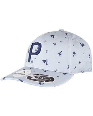 PUMA Golf P110 Palms Pattern Snapback Flex Fit Cap 023059 02 - Blue