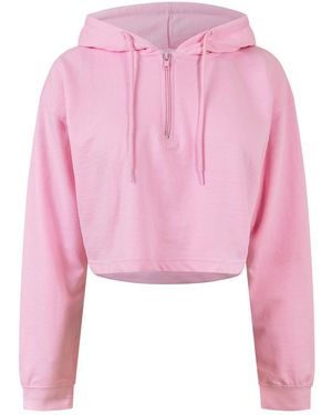 Miso Cropped Hoodie - Pink