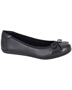Cipriata Eria Ballerina Leather Shoes - Black
