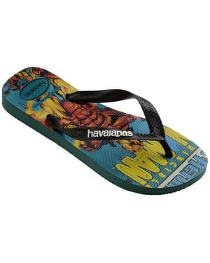 Havaianas Marvel Graphic Print Flip Flop Sandals - Blue