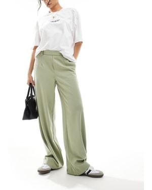 Object Wide Leg Trousers - Green
