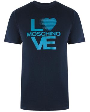Moschino Love Logo T-Shirt Cotton - Blue
