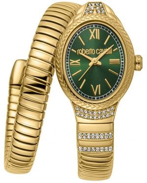 Roberto Cavalli Rc5L151M0045 Ladies Crest Watch - Metallic