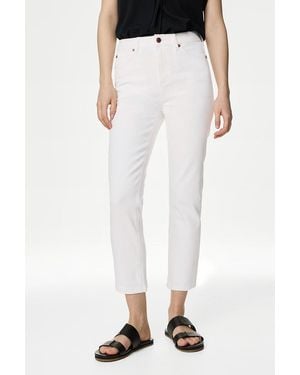 Secret Label Slim Ankle Grazer Jeans Cotton - White