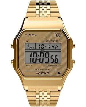 Timex T80 Horloge Goudkleurig Tw2r79200 - Metallic