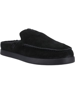 TOMS Alonso Mule Leren Zwarte Muiltjes