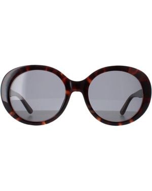 Karen Millen Oval Dark Tortoise Km5051 - Brown