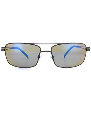 Serengeti Sunglasses Dante 8458 Shiny Pearl Mineral Polarized 555Nm Metal - Blue